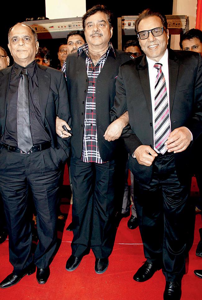 Pahlaj Nihalani, Shatrughan Sinha and Dharmendra