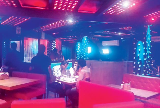 Rude Lounge’s neon-lit interiors