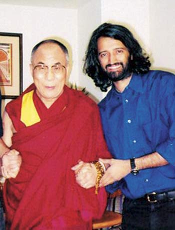 Dalai Lama with Samar Jodha