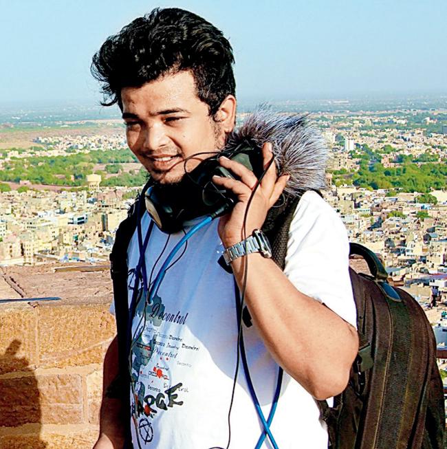Samrat Parmar during  the filming of the trip 
