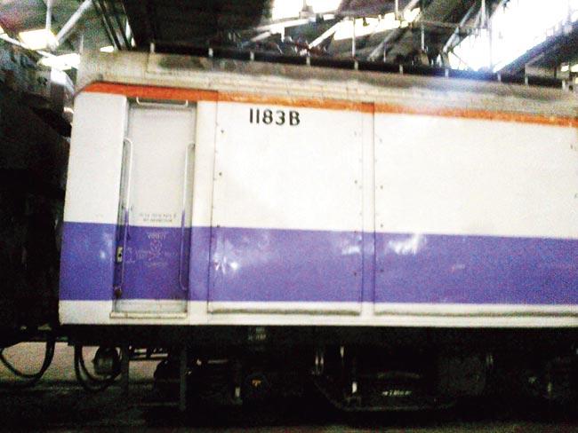 The rake without maintenance was dumped in the car shed at Mumbai Central