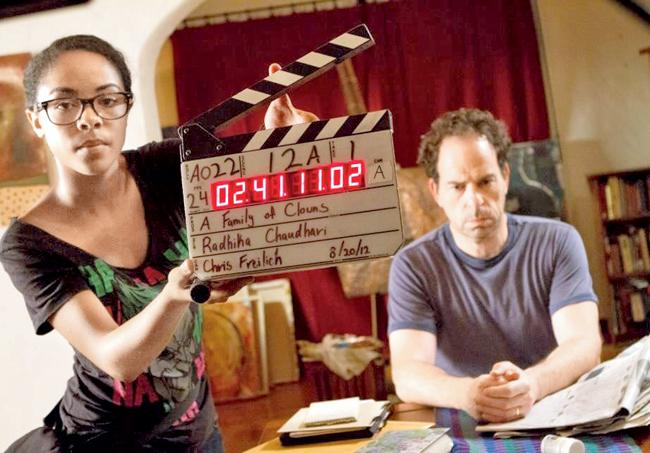 Stills from the making of the film 