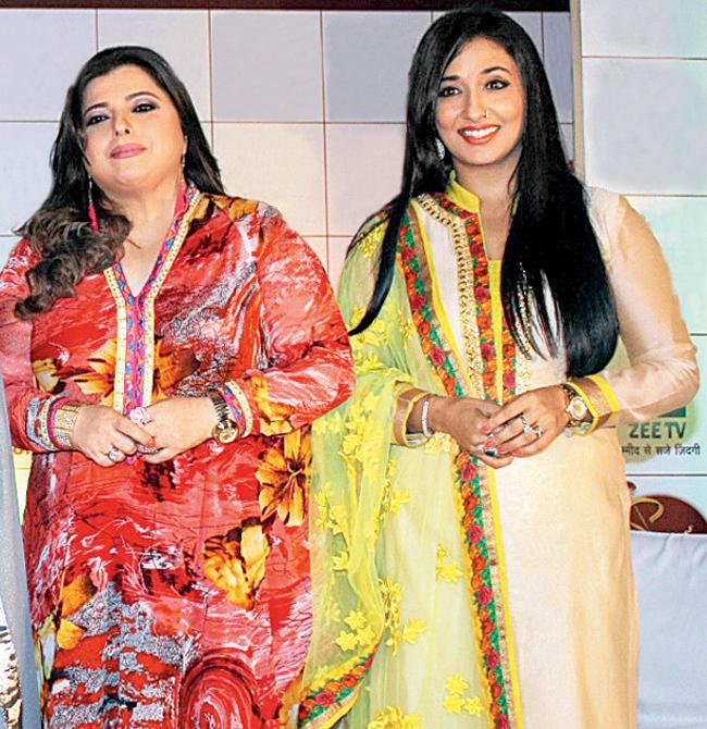 Delnaaz Irani and Shruti Ulfat