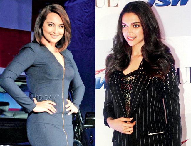 Sonakshi Sinha and Deepika Padukone