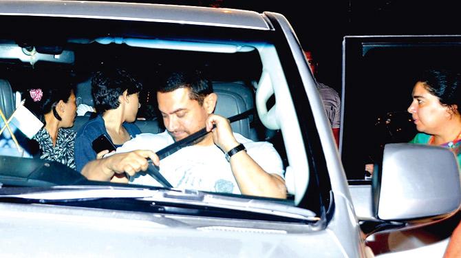 Aamir Khan and (right) ex-wife Reena Dutta 