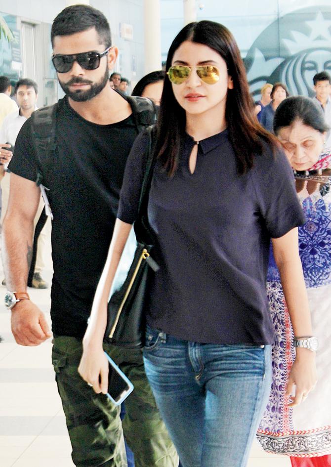 Virat Kohli and Anushka Sharma