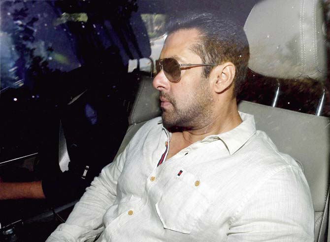 The complainant alleged that Salman Khan asked his bodyguards to assault him and snatch the documents in his possession, when he had boarded the flight on November 4, 2014. File pic