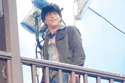 Shah Rukh Khan on the sets of 'Fan' in Mumbai