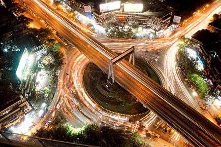 Amazing aerial view of Mumbai's Dadar TT Circle
