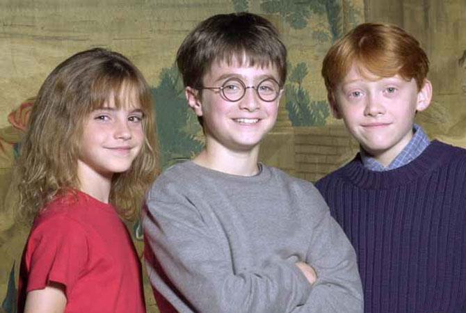 Emma Watson, Daniel Radcliffe and Rupert Grint in 