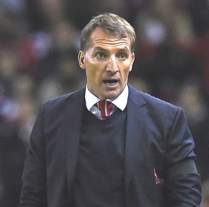Liverpool manager Brendan Rodgers. Pic/AFP