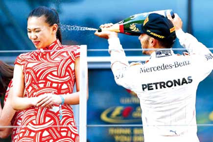 Champagne-spraying was just a fun thing: Lewis Hamilton