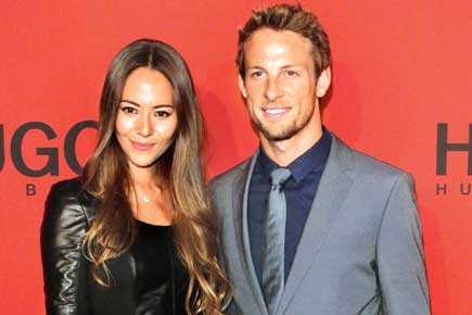 In no hurry to have kids, says Button's wife Jessica