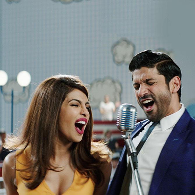 Priyanka Chopra and Farhan Akhtar crooning to the 
