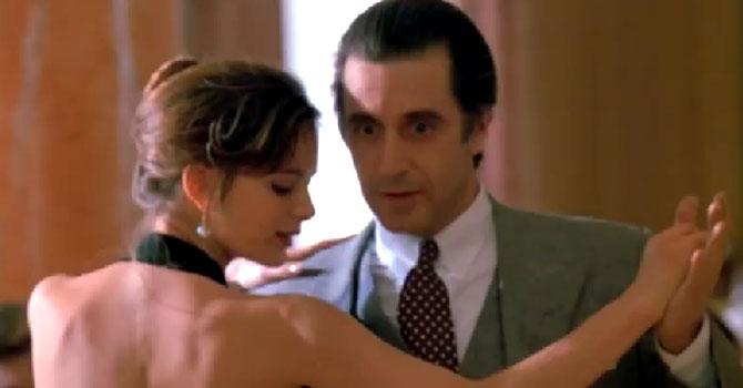 Al Pacino with Gabrielle Anwar in a still from the famous tango scene in 