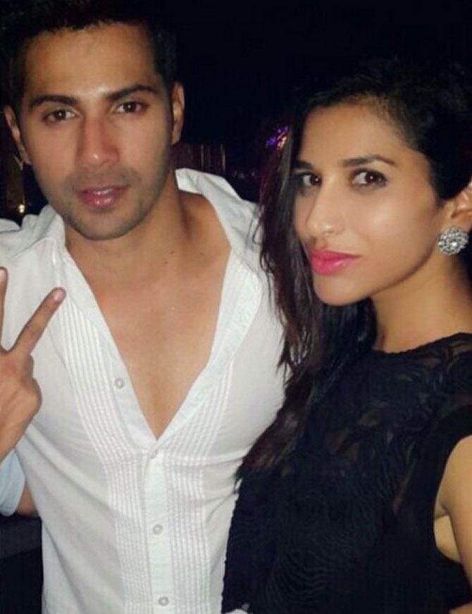 Varun Dhawan and Sophie Choudry. Picture courtesy: Sophie Choudry