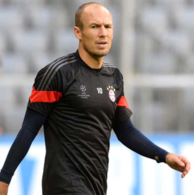 Arjen Robben. Pic/AFP