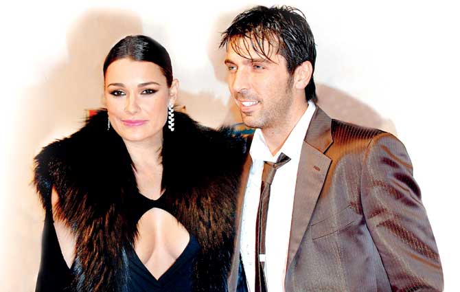 In Happier times: Gianluigi Buffon (right) and Alena Seredova.  Pic/Getty Images