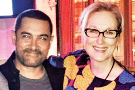 Fanboy Aamir Khan poses with Meryl Streep