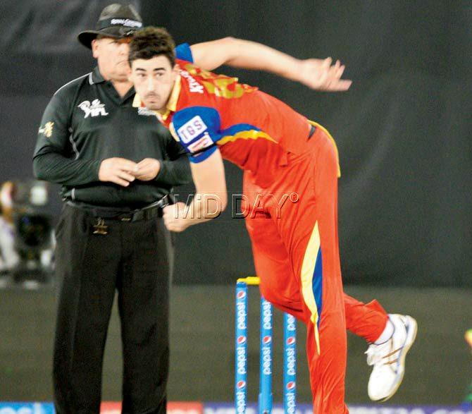 RCB’s Mitchell Starc was adjudged Man of the match for his 3-22