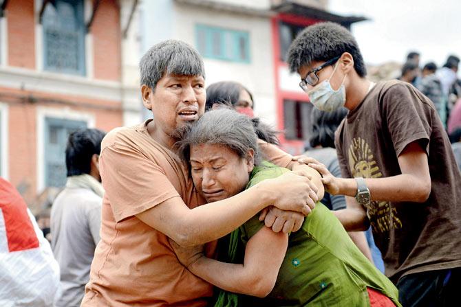 Nepal earthquake survivors