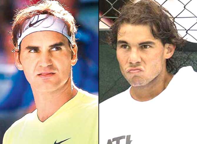 Roger Federer and Rafael Nadal