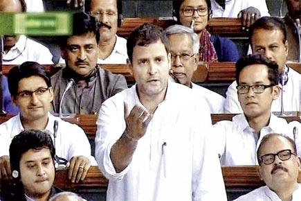 Rahul Gandhi takes dig at Modi, Lok Sabha disrupted