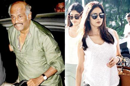 Spotted: Rajinikanth and Sridevi at Mumbai airport
