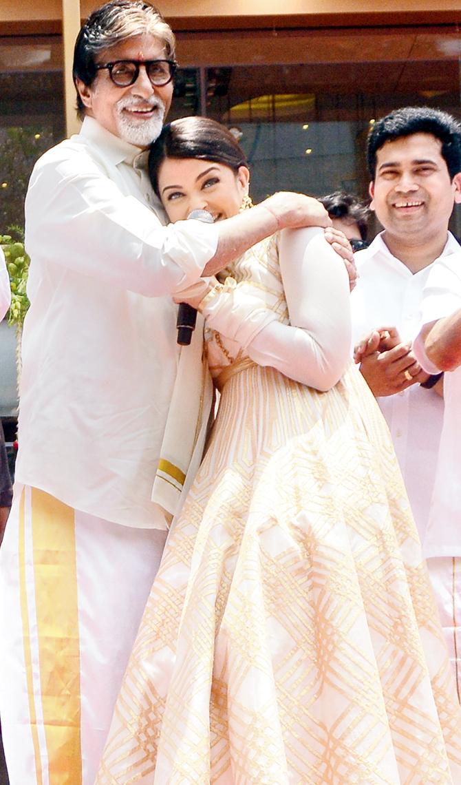 Amitabh Bachchan and daughter-in-law Aishwarya Rai