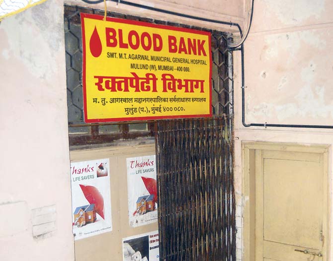 Not only is the  building being held together with nets, the blood bank lacks manpower and resources and is currently not much more than a storage centre for blood