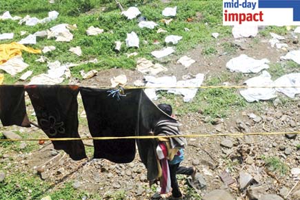 mid-day impact: Barely any clothes seen at 'dhobi ghat' behind SGNP