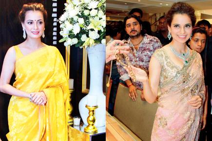 Kangna Ranaut and Dia Mirza flaunt their desi avatar