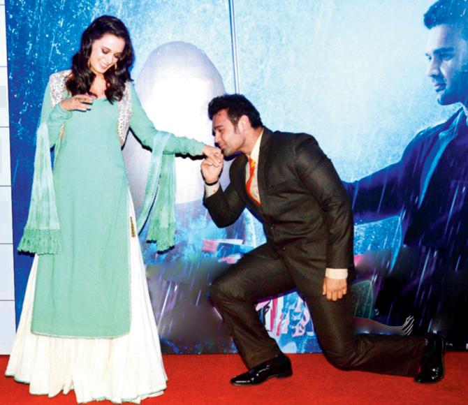 Evelyn Sharma shares a dance with her co-star Mahakshay Chakraborty