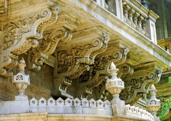 Intricate stone carvings