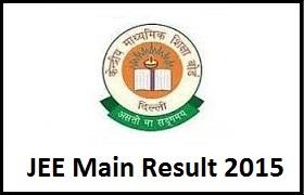 JEE Main result 2015
