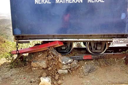 Matheran toy train nearly plunges into valley