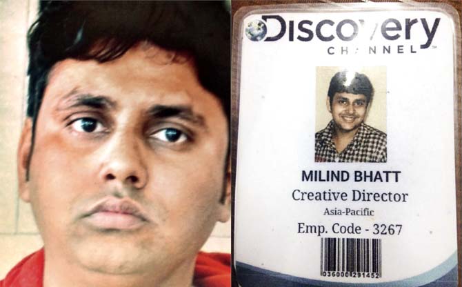 Milind Bhatt has more than 10 cases registered against him across the countryand the fake ID that Bhatt made which he used to dupe his clients