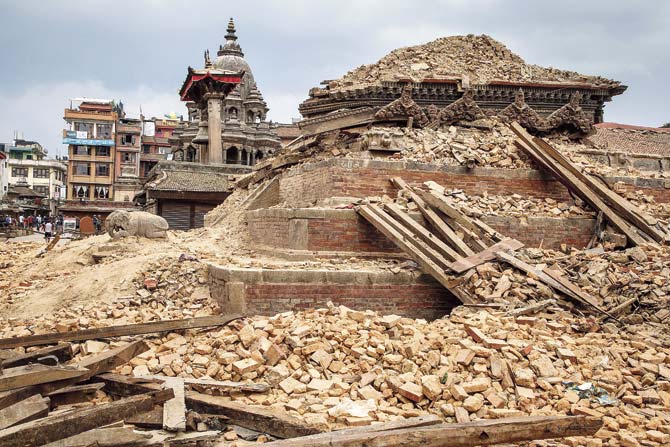Kathmandu’s Durbar Square is a massive historical loss. But what about all those other buildings which should have been built according to more stringent norms in an earthquake-prone area? Pic/Getty Images