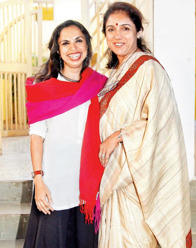 Filmmaker Shonali Bose with Revathy 