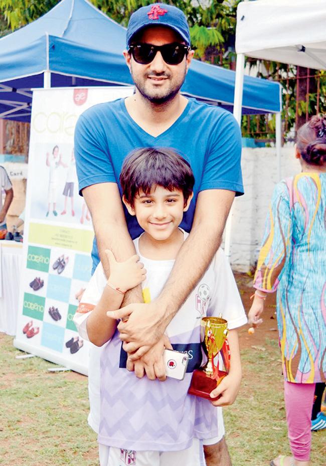 Siddharth Anand with his son, Ranveer