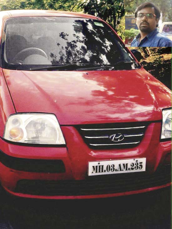Sumeet Bakrania’s car was stolen from outside the gate of Malad and Bangur Nagar police stations