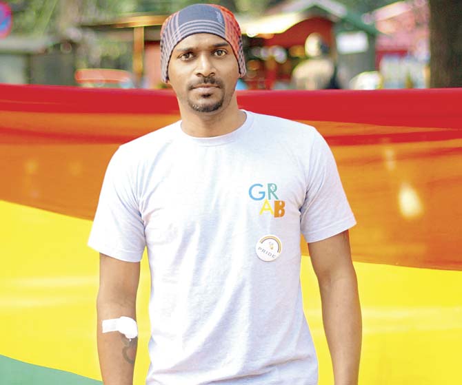 Service manager Suresh Ramdas at the Bangalore Pride