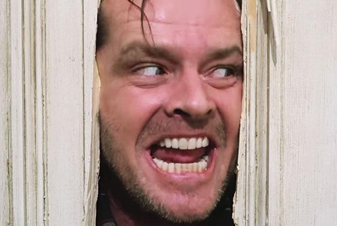 Jack Nicholson in a still from ‘The Shining