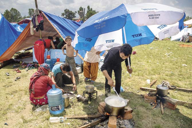 Makeshift toilets, adequate supply of drinking water, and good shelter are the need of the hour, said doctors