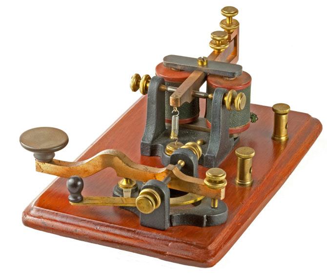 An antique Morse telegraph. Pic for representational purposes