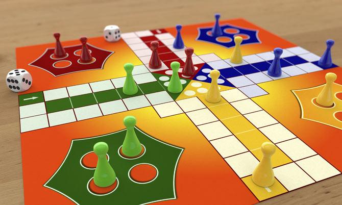 The British version of Pachisi known as Ludo