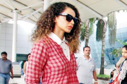 Spotted: Kangna Ranaut at Mumbai's domestic airport