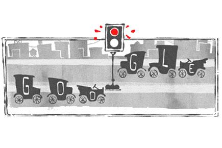 Google celebrates 101st anniversary of first electric traffic signal with special doodle
