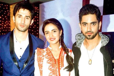 TV stars at the launch of new show 'Tashan-E-Ishq'
