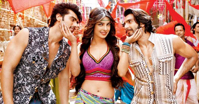 In last year’s Gunday, Priyanka Chopra, 34, wooed Arjun Kapoor and Ranveer Singh, both  aged 30,  on reel